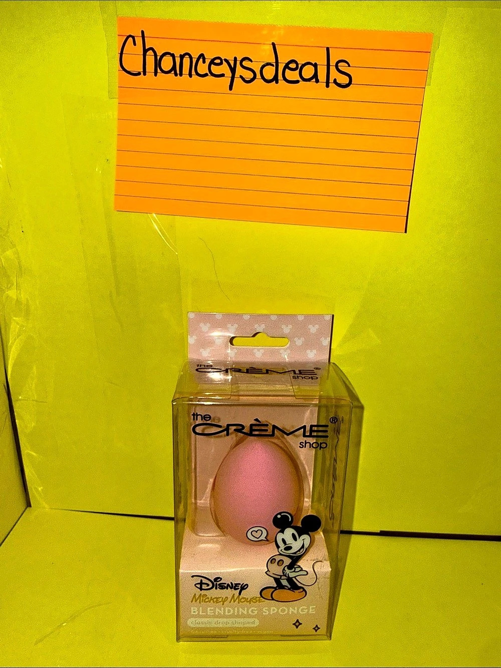The Crème Shop Mickey Mouse Blending Sponge Pink Makeup Blending Sponge NWT